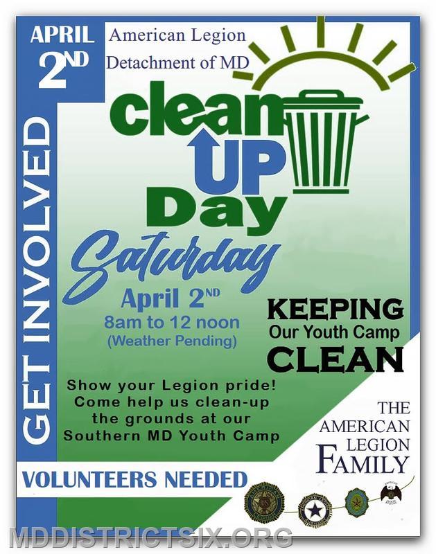 Southern MD Youth Camp Clean Up Day - MD District Six