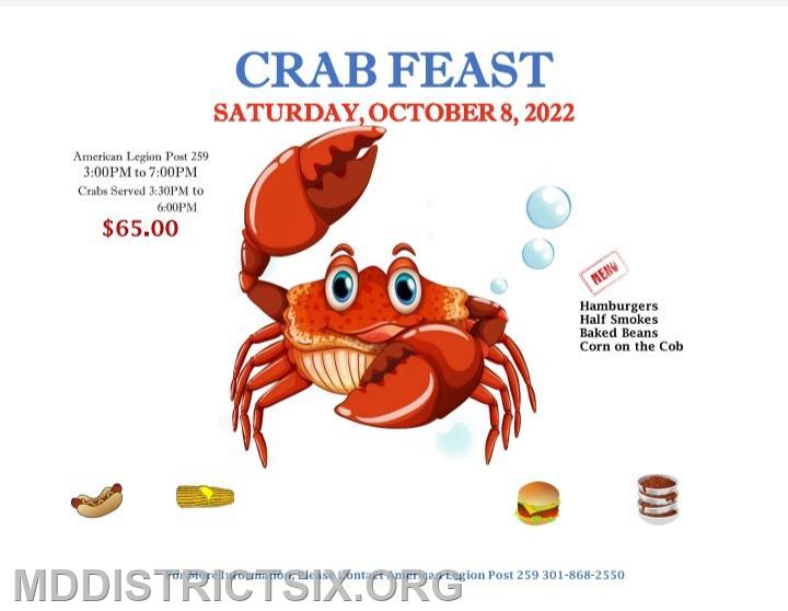 Crab Fest American Legion Post 259 MD District Six